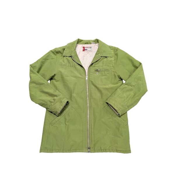 Vintage Levi's Original Styled for Women Green Coat Zip Up Women's Size Small - Picture 1 of 6